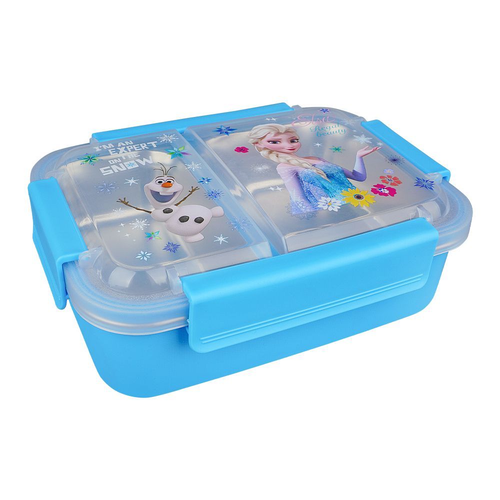 Stainless Steel Lunch Box, 2 Compartments, Sky Blue, 7.1in (H) x 4.7in (W) x 2.1in (D), 88125 - Main Image