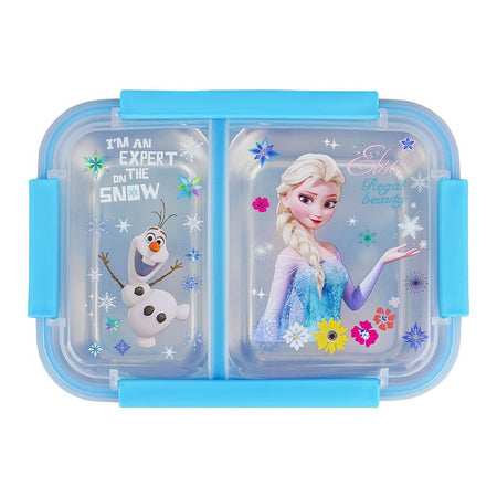Stainless Steel Lunch Box, 2 Compartments, Sky Blue, 7.1in (H) x 4.7in (W) x 2.1in (D), 88125 - Image 2