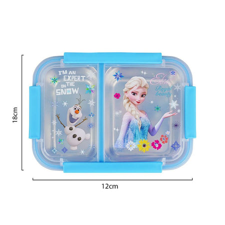 Stainless Steel Lunch Box, 2 Compartments, Sky Blue, 7.1in (H) x 4.7in (W) x 2.1in (D), 88125 - Image 5