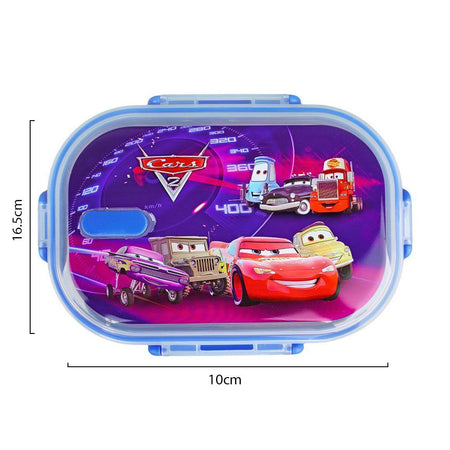 Stainless Steel Lunch Box, 2 Compartments & Cutlery, Blue, 6.5in (H) x 3.9in (W) x 1.8in (D), 113-Ca - Image 5