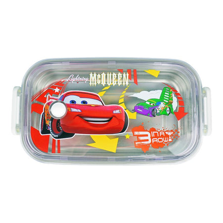 Car Stainless Steel Lunch Box, White, 6.3in (H) x 3.1in (W) x 1.8in (D), 0030-K2 - Image 2