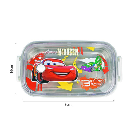 Car Stainless Steel Lunch Box, White, 6.3in (H) x 3.1in (W) x 1.8in (D), 0030-K2 - Image 3