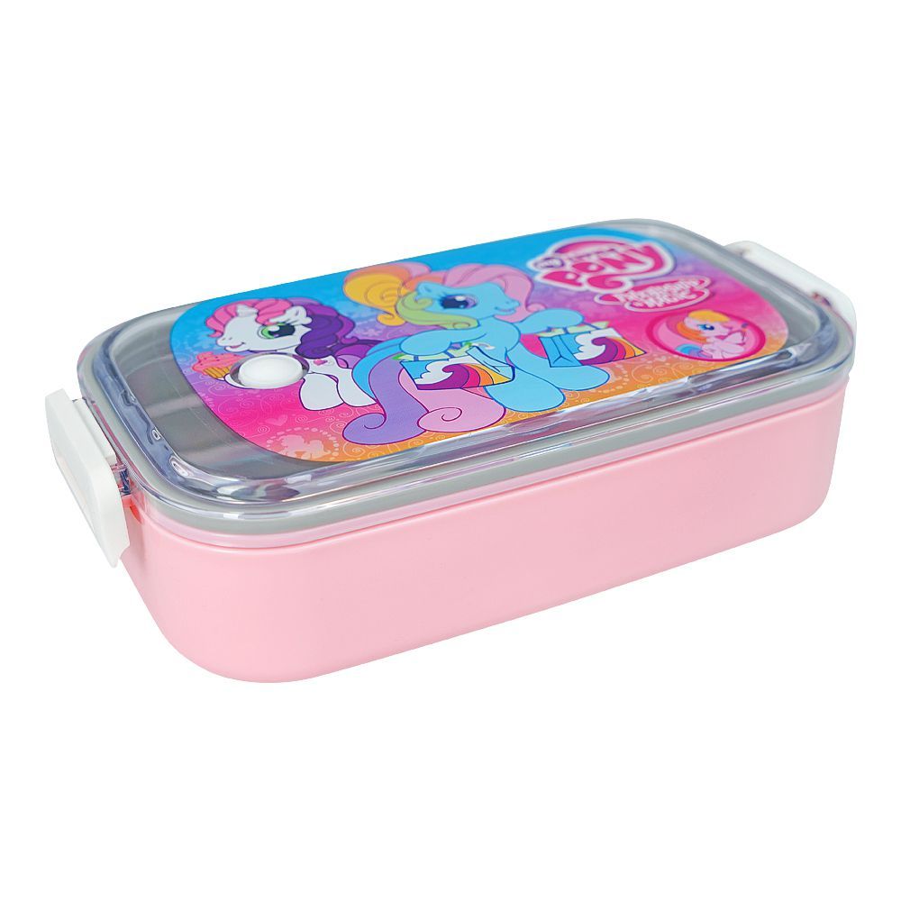 My Little Pony Stainless Steel Lunch Box, Pink, 6.7in (H) x 3.1in (W) x 2in (D), 0030-K2 - Main Image