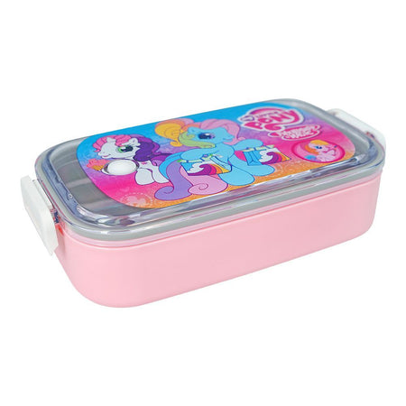 My Little Pony Stainless Steel Lunch Box, Pink, 6.7in (H) x 3.1in (W) x 2in (D), 0030-K2 - Main Image