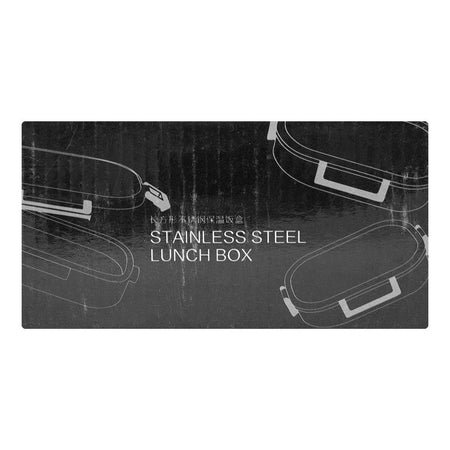 Stainless Steel Lunch Box, 2 Compartments & Cutlery, 980ml, BPA Free, Green, 6.1in (H) x 3.7in (W) x 2.2in (D), 980-Mc - Image 7