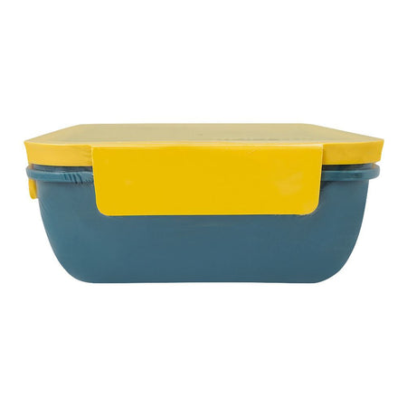 Plastic Lunch Box, 2 Compartments & Cutlery, 1100ml, Yellow, 6.5in (H) x 4.3in (W) x 2.2in (D), Yk-0228 - Image 4