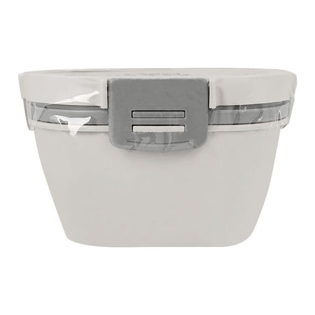 Plastic Double Layer Lunch Box, Cutlery, 1700ml, White, 6.5in (H) x 4.5in (W) x 3.3in (D), Yc-9030 - Image 4