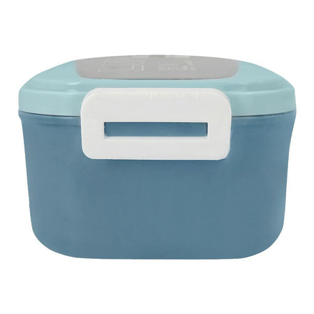 Plastic Lunch Box, 2 Compartments & Cutlery, 1000ml, Sky Blue, 6.1in (H) x 3.5in (W) x 2.4in (D), Yc9039 - Image 4