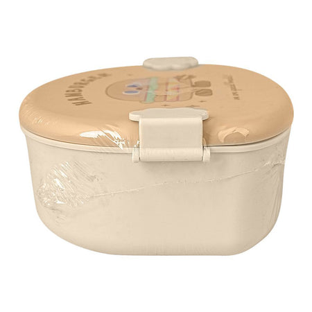 Burger Plastic Lunch Box, 3 Compartments, Off White, 4.7in (H) x 3.5in (W) x 2.4in (D), 20706-28 - Image 4