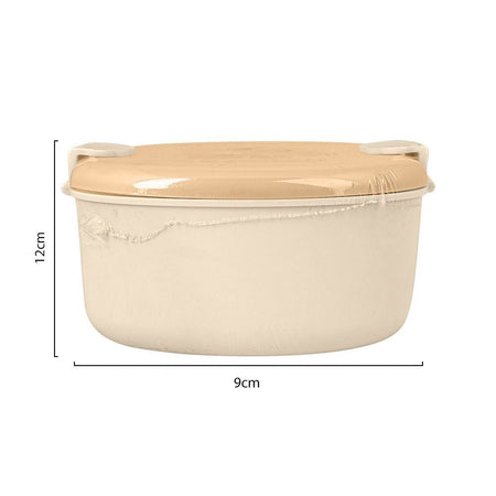 Burger Plastic Lunch Box, 3 Compartments, Off White, 4.7in (H) x 3.5in (W) x 2.4in (D), 20706-28 - Image 3
