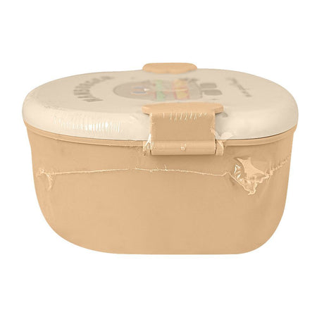 Burger Plastic Lunch Box, 3 Compartments, Cream, 4.7in (H) x 3.1in (W) x 2.4in (D), 20706-28 - Image 4