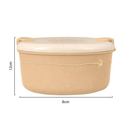 Burger Plastic Lunch Box, 3 Compartments, Cream, 4.7in (H) x 3.1in (W) x 2.4in (D), 20706-28 - Image 3