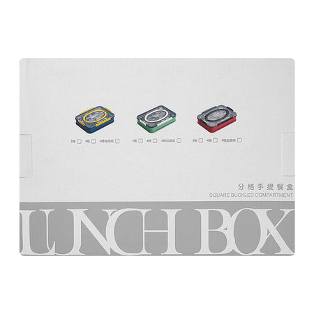 Stainless Steel Lunch Box, 3 Compartments & Cutlery, Green, 9.1in (H) x 6.3in (W) x 2in (D), 2523C - Image 6
