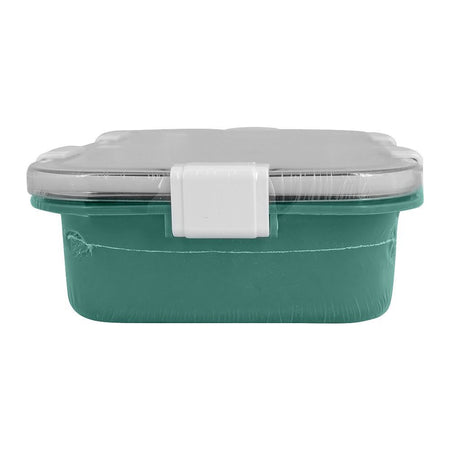 Stainless Steel Lunch Box, 3 Compartments, 850ml, Green, 8.7in (H) x 6.4in (W) x 2.6in (D), 70691 - Image 3