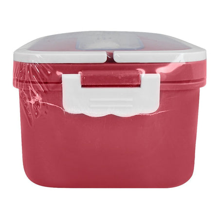 Plastic Lunch Box, 3 Compartments & Cutlery & 330ml Soup Cup, 1500ml, Red, 6.1in (H) x 4.1in (W) x 2.6in (D), Zb-6325 - Image 3