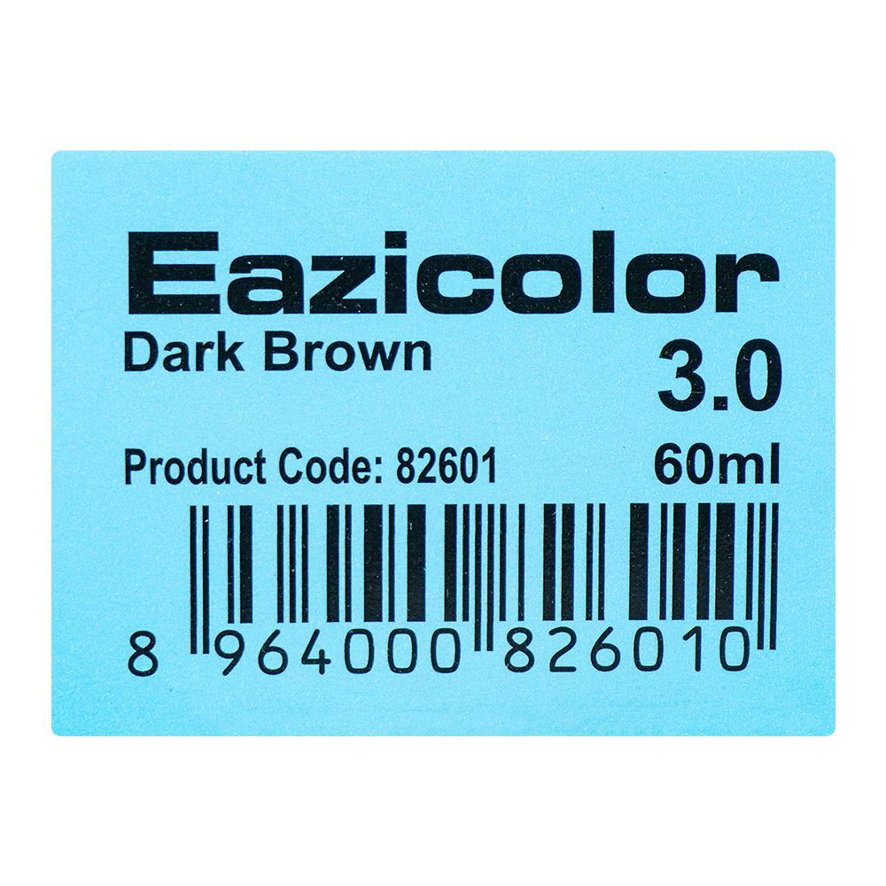 Eazicolor Permanent Hair Color, Chroma Technology With Omega-9, 60ml, 3.0 Dark Brown - Image 8