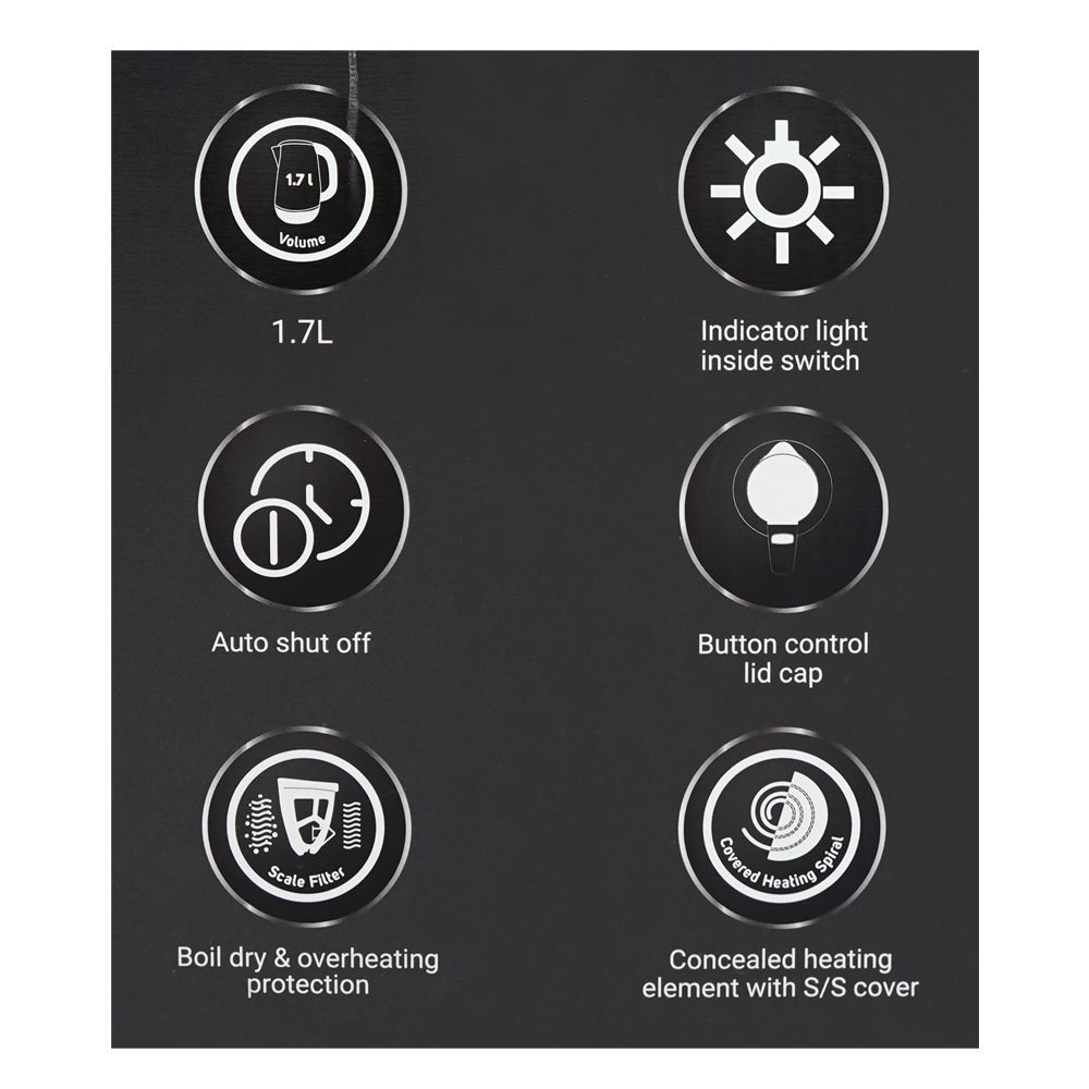 Dawlance Electric Kettle, 1700ml Capacity, DWEK-4215 G - Image 5