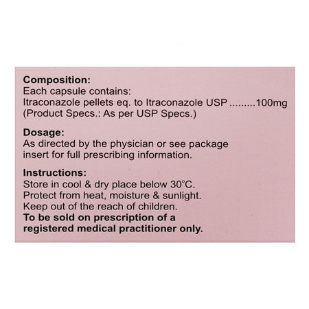 Itrazox 100mg Capsules, Box - Image 3