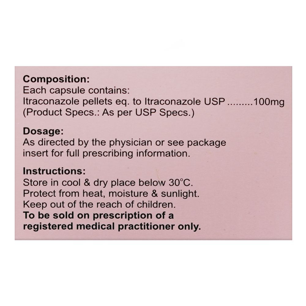 Itrazox 100mg Capsules, Box - Image 3