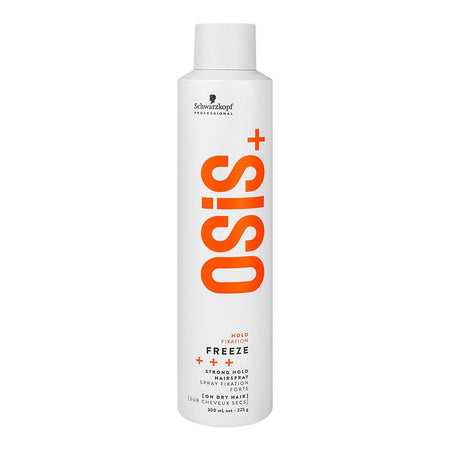 Schwarzkopf OSiS+ Freeze Strong Hold Hairspray, Spray Fixation Forte, Heat Protection, For All Hair Types, 300ml - Main Image