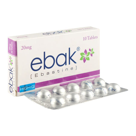High-Q Pharmaceuticals Ebak Tablet, 20mg, 10-Pack - Main Image