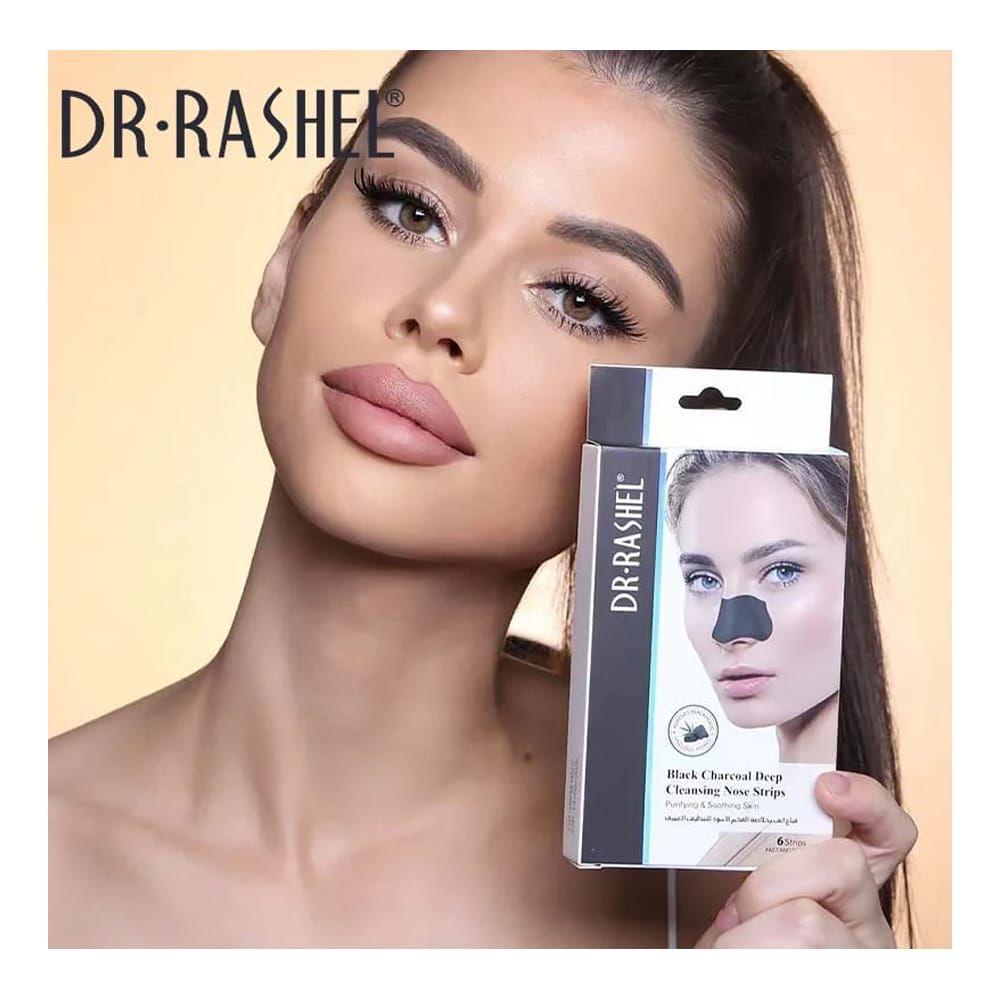 Dr.Rashel Black Charcoal Deep Cleansing Nose Strips, 6-Pack - Main Image