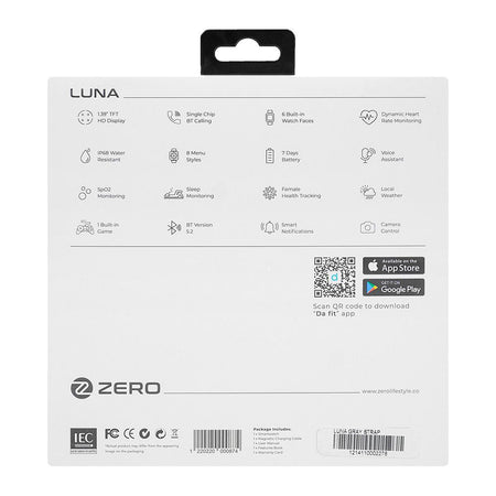 Zero 1.39" TFT HD Display Luna Smart Watch, Motion Gesture, 100+ Cloud Watch Faces & Sports Modes, 7 Days Battery Strap - Image 4