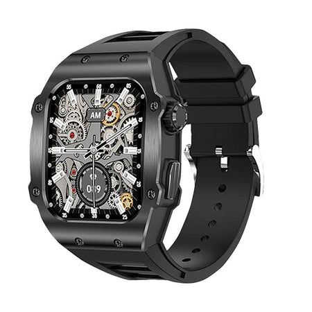Yolo 1.91" HD Screen Yiller Designer Smart Watch, Water Proof, 2 Pin Magnetic Charging, 400mAh Battery, Black - Main Image