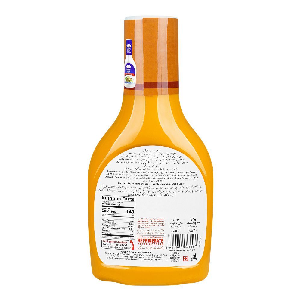 Young's French Dressing, 500ml - Image 2
