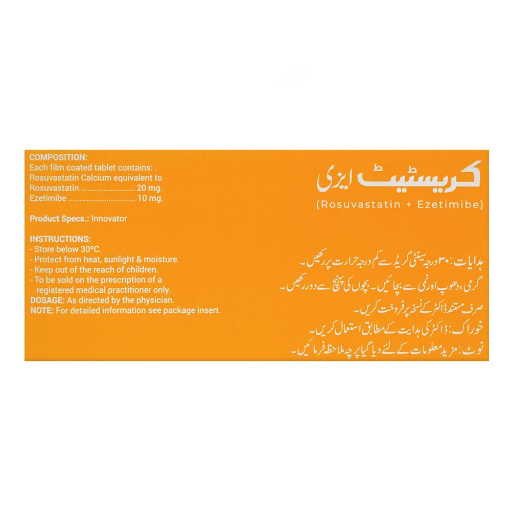 Crestat Ez 20/10mg Tablets, Box - Image 3