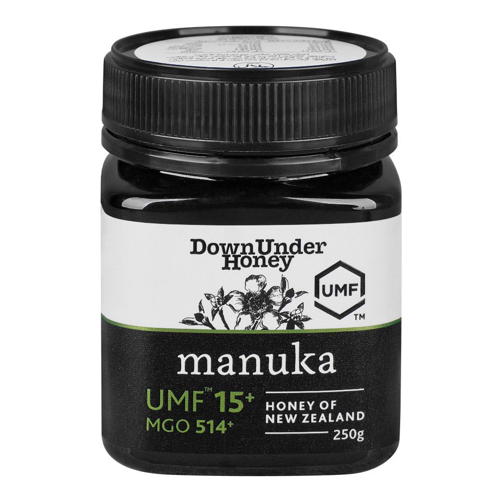 DownUnder Manuka Honey, UMF 15+, MGO-514+, 250g - Main Image