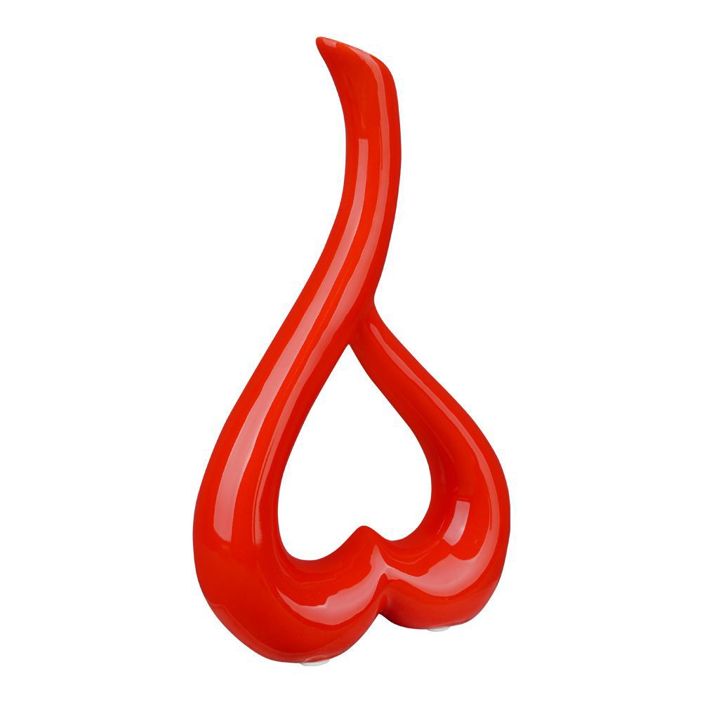 Anding Love Ceramic Art Vase, Red, Ideal For Wedding Birthday Gift, 100077 - Main Image