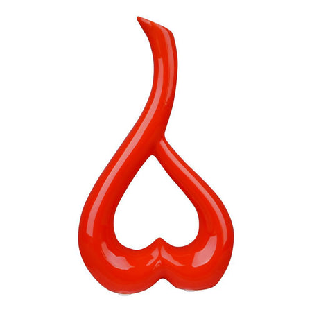 Anding Love Ceramic Art Vase, Red, Ideal For Wedding Birthday Gift, 100077 - Image 2