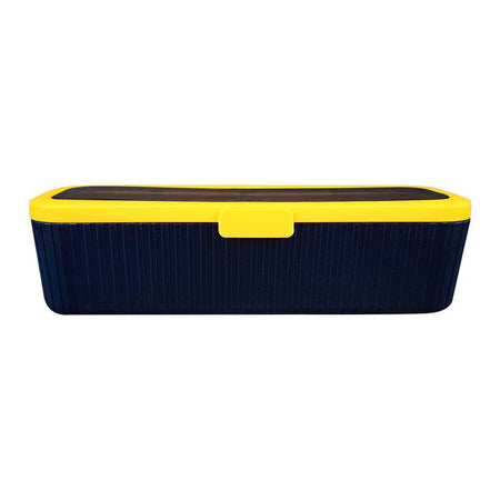 Plastic 4 Portions Seasoning Box With Jars & Spoons, Kitchen Spice Master Set, Yellow, 100652 - Image 4
