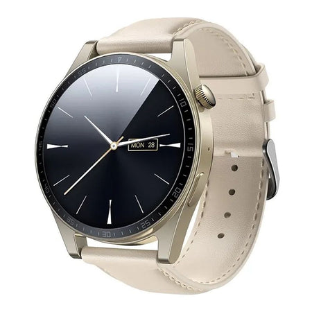 Joyroom Classic Series Smart Watch, Answer/Make Call, Champagne Gold, Water Resistance, JR-FC2 - Main Image