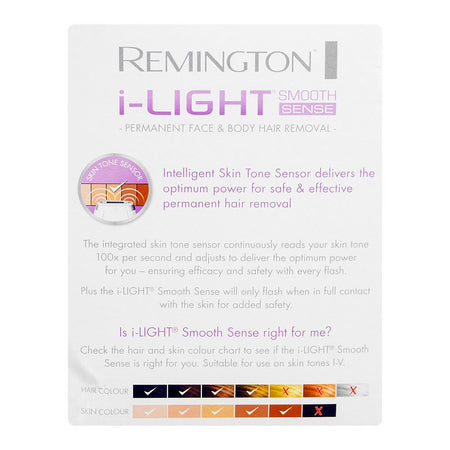 Remington Light Smooth Sense Permanent Face & Body IPL Hair Removal Device, IPL8500 - Image 5