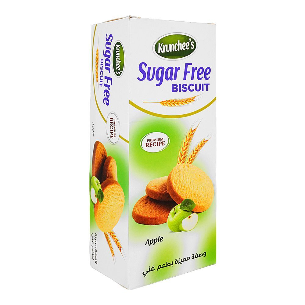 Krunchee's Sugar Free Apple Biscuit, 100g - Main Image