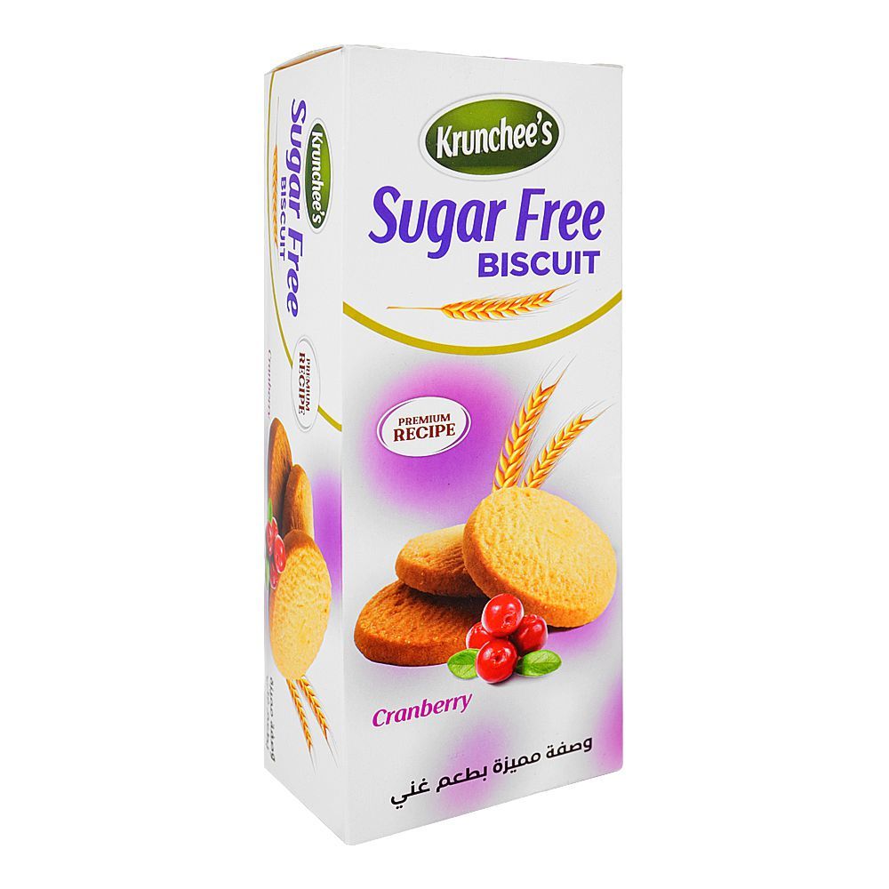 Krunchee's Sugar Free Cranberry Biscuit, 100g - Main Image