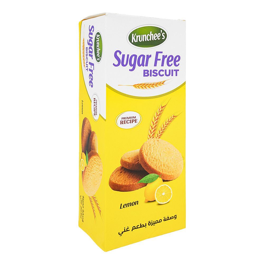 Krunchee's Sugar Free Lemon Biscuit, 100g - Main Image