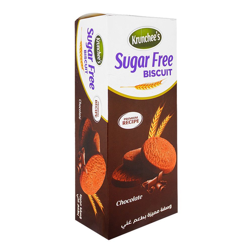 Krunchee's Sugar Free Chocolate Biscuit, 100g - Main Image