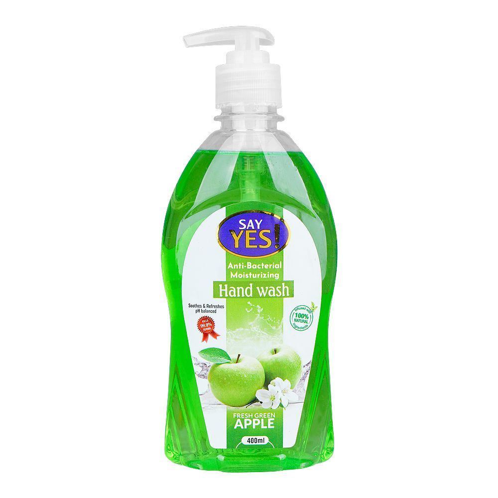Say Yes Fresh Green Apple Anti-Bacterial Moisturizing Hand Wash, 400ml - Main Image