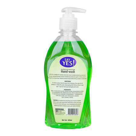 Say Yes Fresh Green Apple Anti-Bacterial Moisturizing Hand Wash, 400ml - Image 2