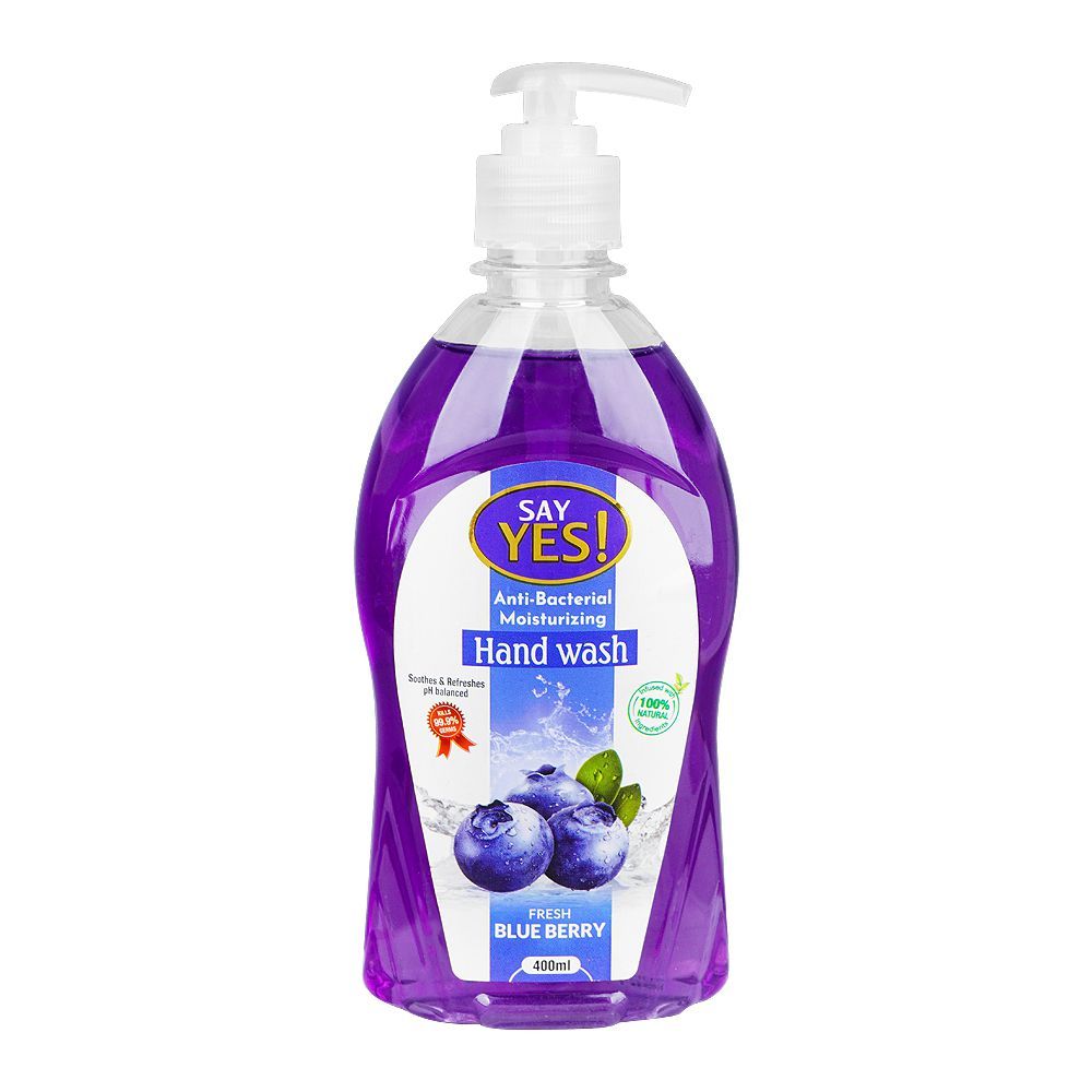 Say Yes Fresh Blue Berry Anti-Bacterial Moisturizing Hand Wash, 400ml - Main Image