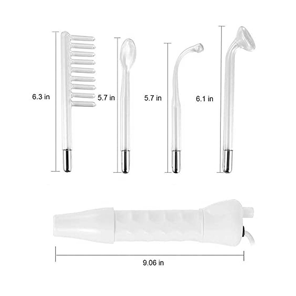 Portable 4-in-1 High-Frequency Facial Machine, Portable Electrode Wand for Acne, Wrinkles, Hair Growth, JHM-08A - Main Image