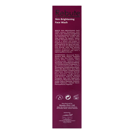 Rebute Skin Brightening Face Wash, Control Dark Spots & Hyperpigmentation, For All Skin Types, 100ml - Image 2