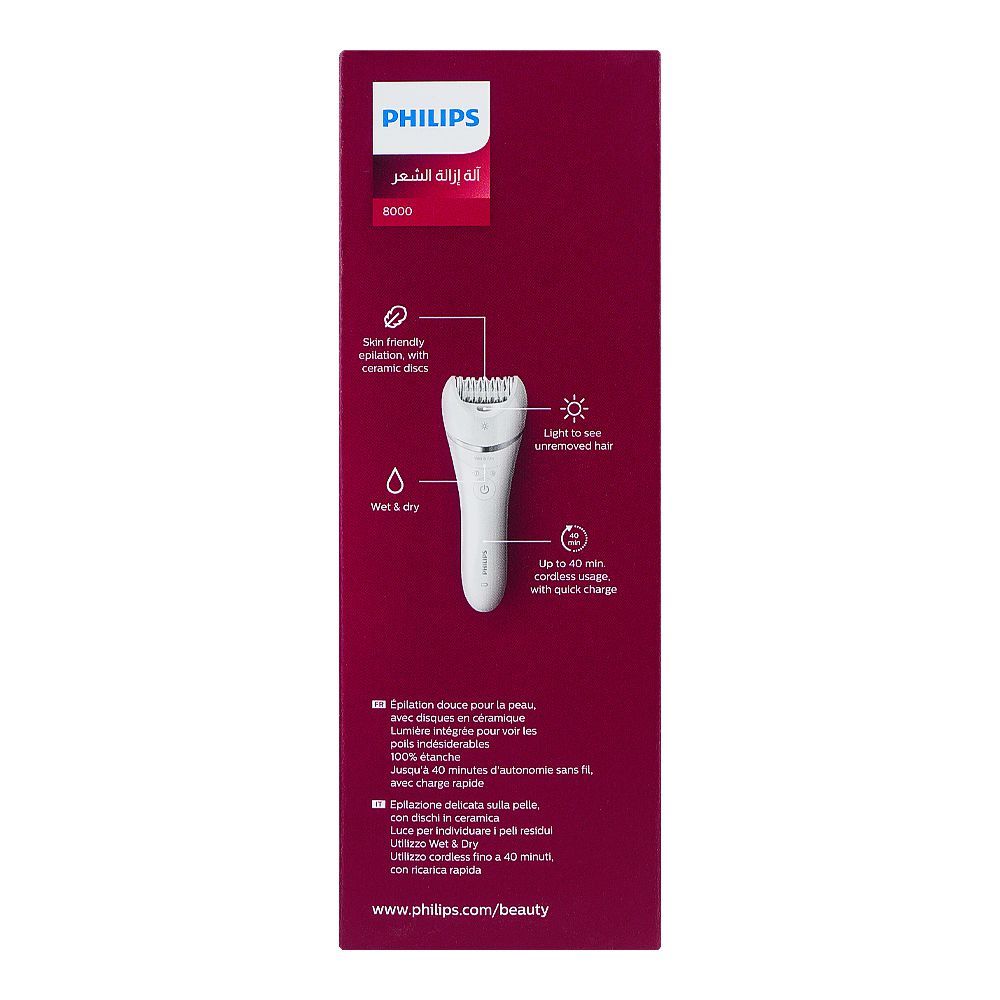 Philips 8000 Series Wet & Dry Epilator, +5 Accessories, BRE710/01 - Image 6