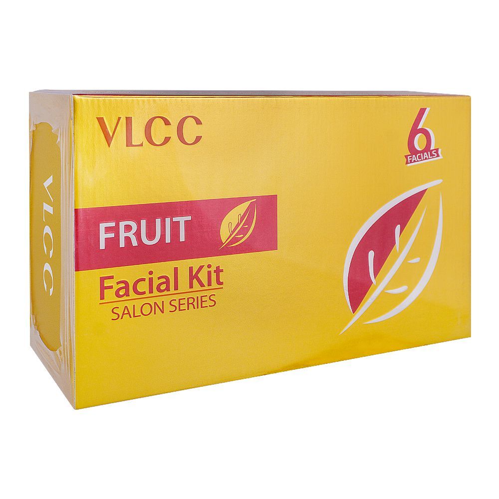 VLCC Salon Series Fruit Facial Facial Kit, Cleanser & Toner+Scrub+Gel+Cream+Pack+Moisturiser, 6-Pack, 300g+100ml - Main Image