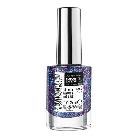 Golden Rose Color Expert Glitter Nail Polish/Lacquer, 613 - Image 2