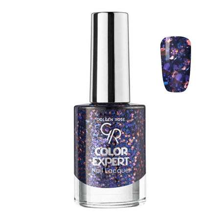 Golden Rose Color Expert Glitter Nail Polish/Lacquer, 614 - Main Image