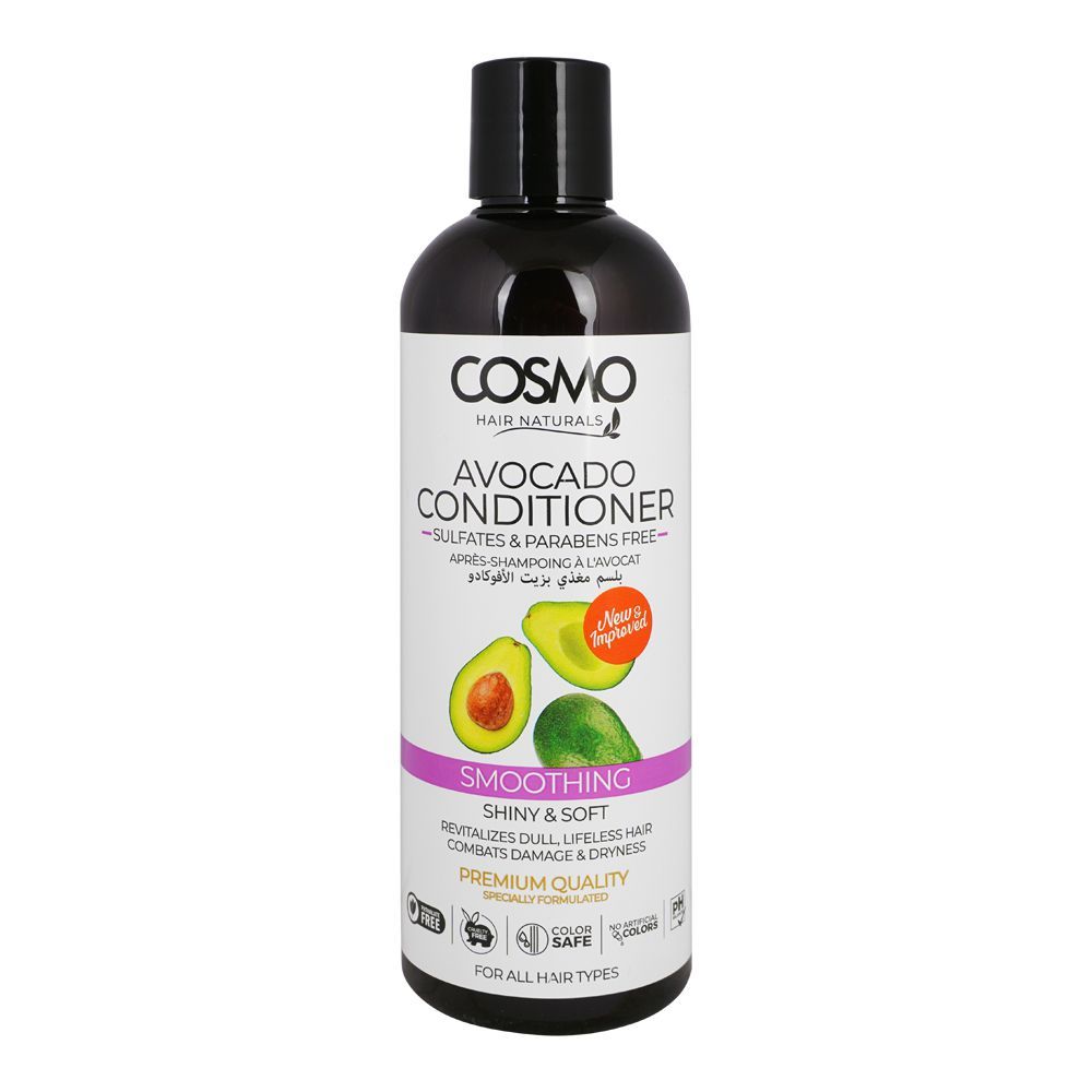 Cosmo Hair Naturals Avocado Conditioner, Sulfates & Parabens Free, 480ml - Main Image